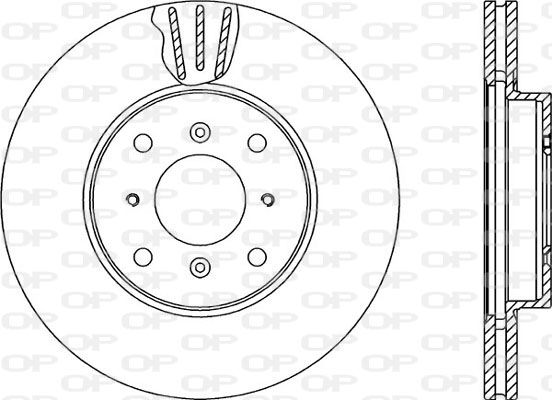 OPEN PARTS Тормозной диск BDA2265.20